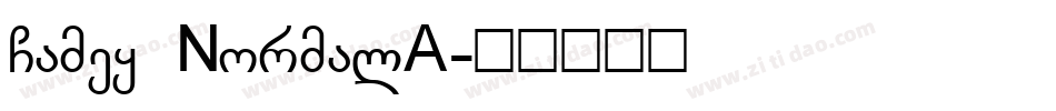 Camey NormalA字体转换
